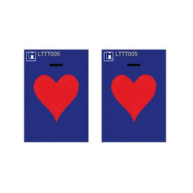 3D Lenticular Original Luggage Tags, Hearts, 3.5 x 2.5 Inches