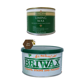 Briwax Original 16 Oz. Furniture Wax Polish With 8 Oz. Liming Wax