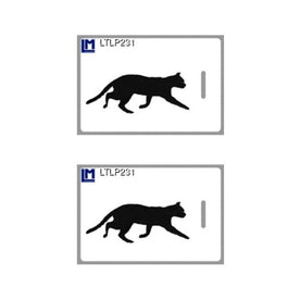 3D Lenticular Original Luggage Tags, Muybridge, Cat (Art / Animals), 3.5 x 2.5 Inches