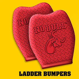 NO BULL Ladder Bumpers / Covers / Mitts – Diamond Dot Non-Skid Rubber Guards, 0.49 lbs Each (HW-001-010)