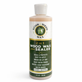 Robin Wood 2-in-1 Clear Magic Wax & Sealer: Ultimate Wood Protector & Enhancer, 8 Oz / 236 mL