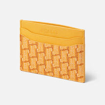 John Hatter SHOW ME THE MONEY Card Holder – Slim Minimalist Monochrome Leather Wallet for Men & Women, Premium Canvas & Cowhide Leather (4.13 x 2.95 In.)