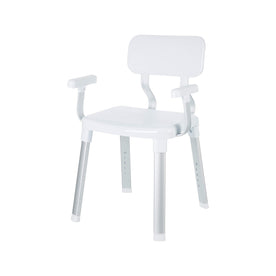 Cappadocia Heavy Duty Shower Chair with Arms and Backrest, Bath Bench for Elderly, Disabled & Senior