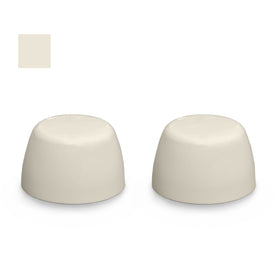 Eljer Color Replacement Plastic Toilet Bolt Caps - Set of 2 - Biscuit