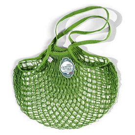 The French Filt Le Fillet Regular Shoulder Carrying Cotton Net Shopping Bag - Medium - Apple Green