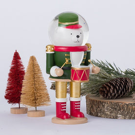 Tydus Nutcracker Bear Snow Globe without Music [2.6 Inch / 65 MM]