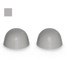 Briggs Color Replacement Plastic Toilet Bolt Caps - Set of 2 - Royal Silver