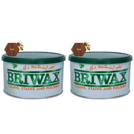 Briwax Original Furniture Wax Polish Cleans, Stains & Polishes, 16 Oz. - Teak (Pack of 2)