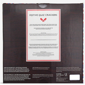Ridley's Festive Quiz Christmas Cracker - Set of 6, Length 12in,  RD0108