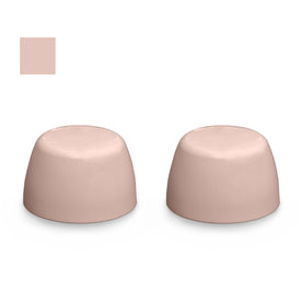 Case Color Replacement Plastic Toilet Bolt Caps - Set of 2 - Peachblow