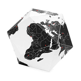 Here The Personal 3 Dimensional Globe by Countries Black (Medium) - Palomar
