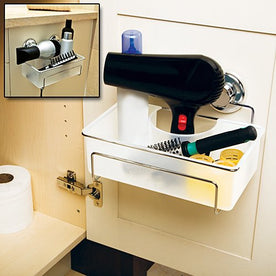 Better Living 13652 SurLoc Caddy Hair Dryer Holder, Clear-Coated