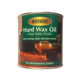 Briwax Hard Wax Oil Clear Satin Finish, Solvent-Based / Oil Based, 1 Liter