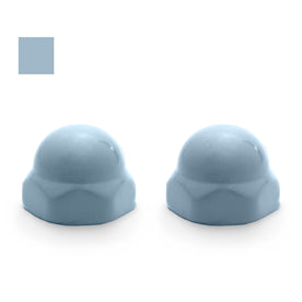 Crane Replacement Ceramic Toilet Bolt Caps - Set of 2 - Sky Blue