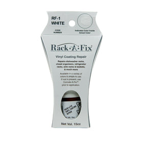 Rack-A-Fix RF-1 White Touch Up Vinyl Coating Repair for Dishwasher Racks & More