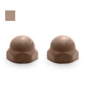 Replacement Ceramic Toilet Bolt Caps to Match American Standard Spice Mocha, Set of 2