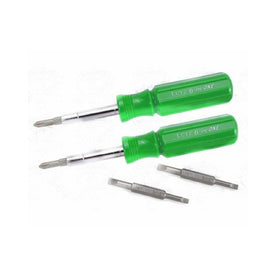 Lutz 6-IN-1 Ratcheting Screwdriver, Green (Pack of 2)