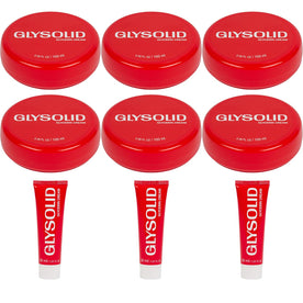 Glysolid Glycerin Skin Cream - 3.38 Oz Jars (6 Pack) + 1 Oz Tubes (3 Pack)