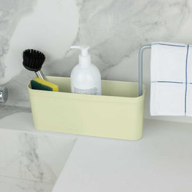 Kyiv Dish Soap Dispenser and Sponge Holder with Towel Rack, Kitchen Sink Caddy Organizer