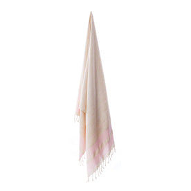 Bello Handwoven Turkish Beach Towel, Odel Linen Pink, Quick Dry Highly Absorbent Sand-Free Versatile for Beach, Spa, Home, Peshtemal Towel (39 x 66.9 Inches)
