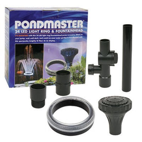 PondMaster 24 LED Light Ring and Fountainhead