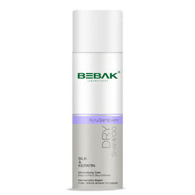 Bebak Dry Shampoo 200 ML - Silk & Keratin, Arginine & Protein, Biotin & Collagen