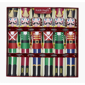 Robin Reed 72011 Racing Nutcracker Handmade Christmas Crackers, 13 Inches (Set of 6)