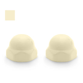 Replacement Ceramic Toilet Bolt Caps to Match American Standard Blonde, Set of 2