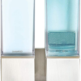 LINEA Luxury Double Shower Dispenser Brushed Nickel 82269 by Better Living