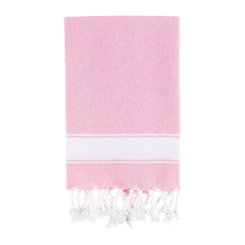 Bello Handwoven Turkish Beach Towel, Soft Peskir Pink, Quick Dry Highly Absorbent Sand-Free Versatile for Beach, Spa, Home, Peshtemal Towel (39 x 66.9 Inches)