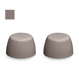 American Standard Color Replacement Plastic Toilet Bolt Caps - Set of 2 - Classic Mink