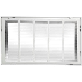 Hart & Cooley 659 Series 25" x 14" White Return Air Filter Grille #043430