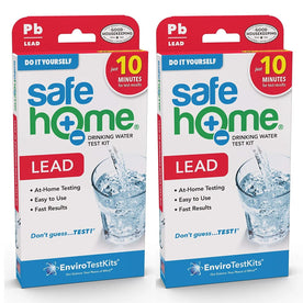Safe Home® DIY Lead in Drinking Water 10 Minute Test Kit for City or Well Water (2 Pack)