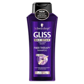 GLISS Hair Repair Shampoo, Fiber Therapy, 13.6 oz. 2 Pack