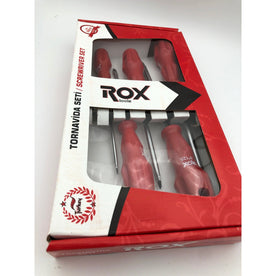 ROX Flat Head Screwdriver Set - 5 PCS.