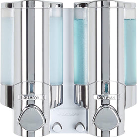 Better Living Products 76245-1 AVIVA Two Chamber Dispenser, Chrome