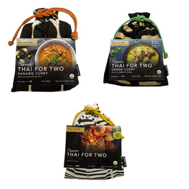 Verve Culture Authentic Cooking Kit Combo - Organic Thai For Two | Panang Curry / Green Curry / Pad Thai