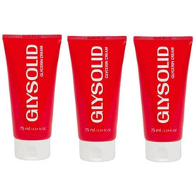 Glysolid Glycerin Skin Cream 75 ML 2.5oz Tube, Pack 3 - 225 ML