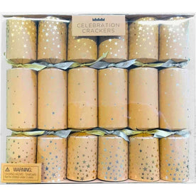 Celebration Crackers Luxury Kraft Starry Wonder (ECO) Wooden Gifts XMAS Crackers