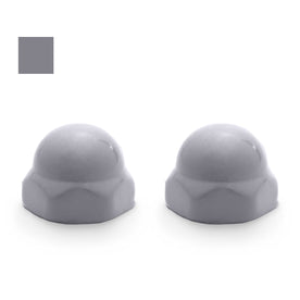 Kohler Replacement Ceramic Toilet Bolt Caps - Set of 2 - Country Gray