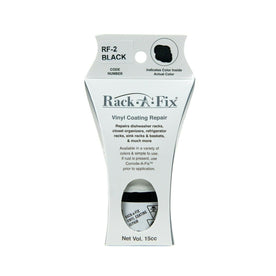 Rack-A-Fix RF-2 Black Touch Up Vinyl Coating Repair for Dishwasher Racks & More