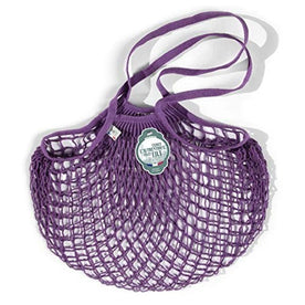The French Filt Le Fillet Regular Shoulder Carrying Cotton Net Shopping Bag – Filt Medium Bag in Violet