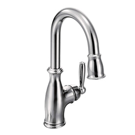 Moen 5985 Brantford One-Handle High-Arc Pulldown Bar Faucet with Reflex and Power Clean, Chrome