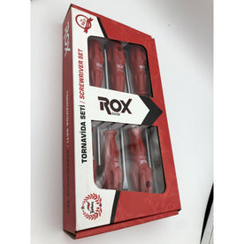 ROX Flat Head Screwdriver Set - 5 PCS.