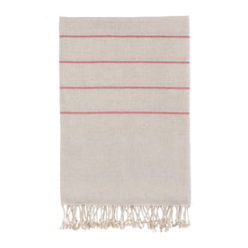 Bello Handwoven Turkish Beach Towel, Izmir Linen Red, Quick Dry Highly Absorbent Sand-Free Versatile for Beach, Spa, Home, Peshtemal Towel (39 x 66.9 Inches)