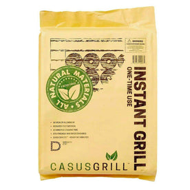 CASUSGRILL Instant One Hour Eco Friendly Biodegradable and Disposable Grill for On The Go