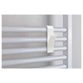 P. Nova Over the Door Portable Towel Hook for Hanging Clothes, Hats, Towel, 4 Pieces (White)