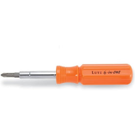 Lutz 26030 6-in-One Screwdriver - Orange