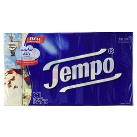TEMPO Tissues Classic 4-Ply Paper Towels STRONG & SOFT FACIAL TISSUES - 42 X 10 Wipes (420 Sheets)