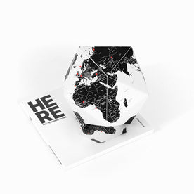 Here The Personal 3 Dimensional Globe by Countries Black (Small) - Palomar